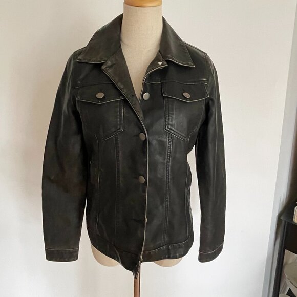 B. Coature Leather Jacket - Picture 1 of 3